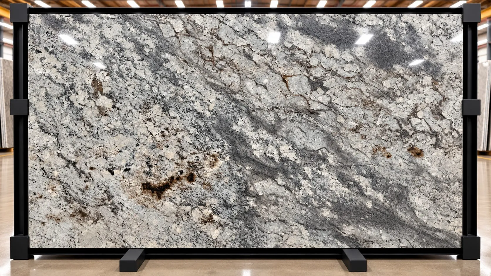 Sienna Bordeaux granite slab