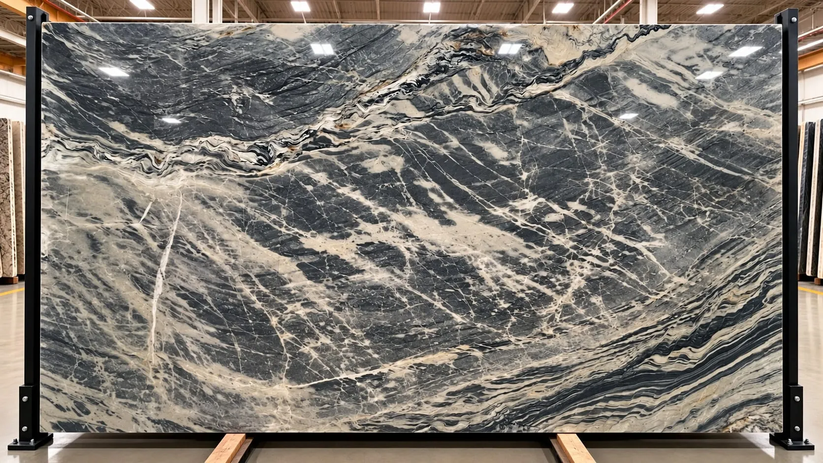 Van Gogh quartzite slab