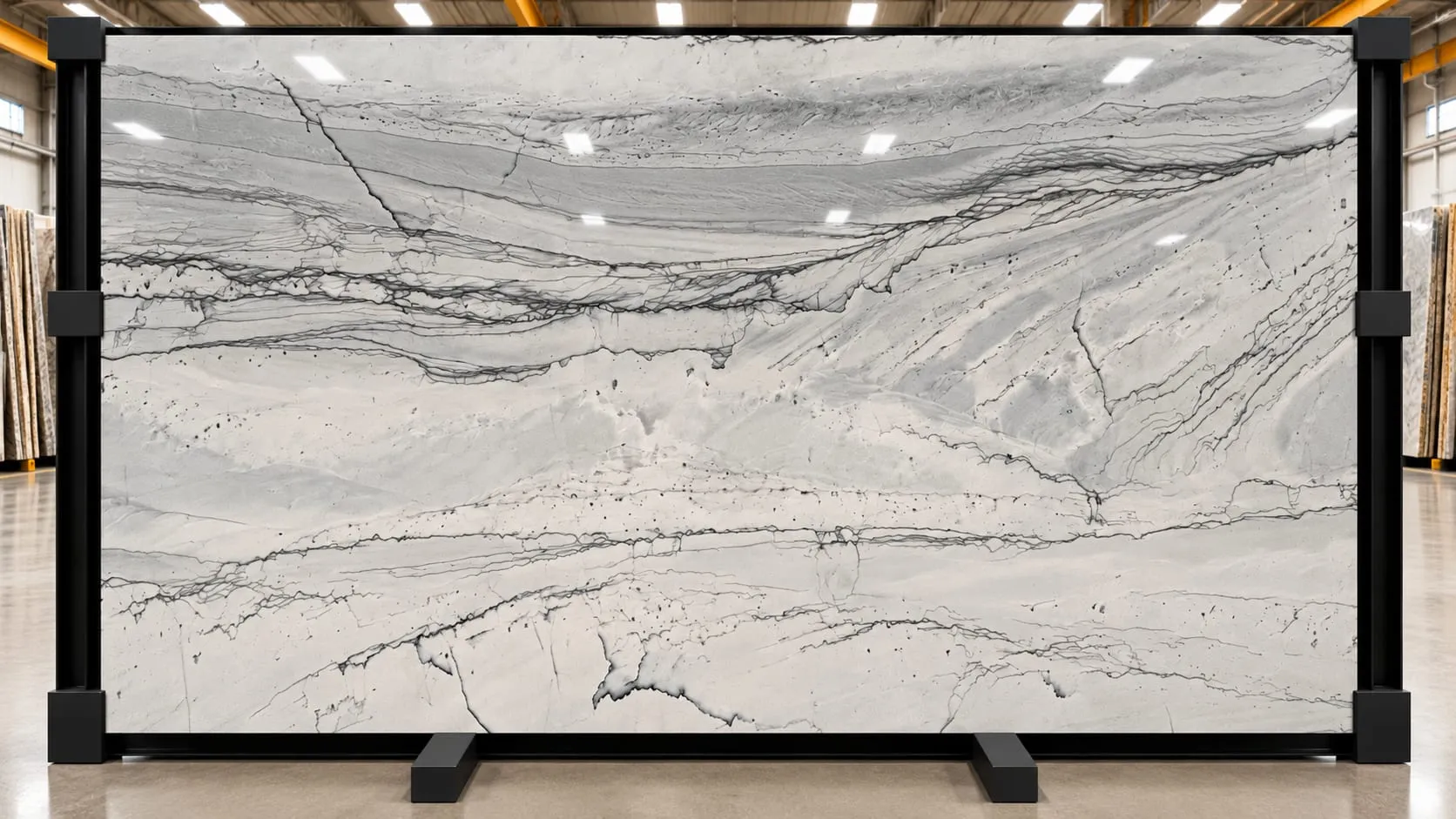 White Maldive quartzite slab